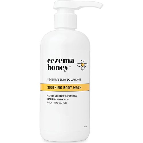 ECZEMA HONEY Soothing Body Wash - Daily Shower Gel & Eczema Treatment - Sensitive Skin Body Wash for Adults, Kids, & Babies - Body Cleanser for Eczema Relief (13 Oz)