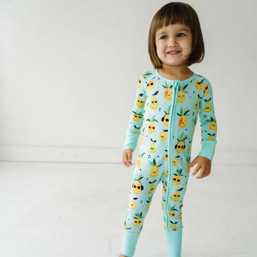 Pineapple Jams Bamboo Viscose Zippy, 3-6M