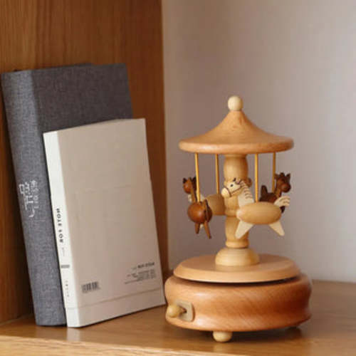 Wooden Carousel Music Box | RYAN AND REMI