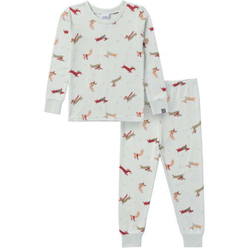 Modern Moments by Gerber Gender Neutral Tight Fitting Christmas Pajama Set, 2-Piece, Sizes 12 Months - 12 Kids