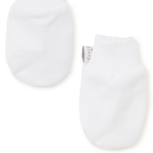 White Kissy Basics Mittens