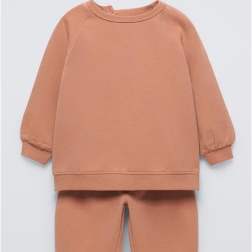 SWEATSHIRT AND JOGGER PANTS MATCHING SET - Brick | ZARA United States