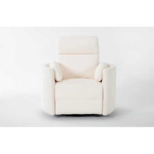 Rayna Oyster Nursery 40" Power Swivel Glider Recliner | Living Spaces