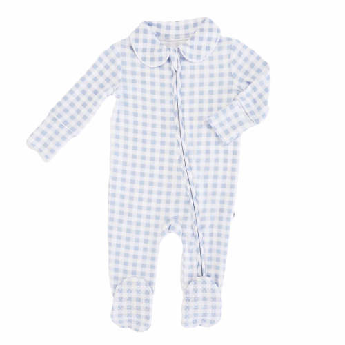 Peter Pan Collar Zipper Footie
