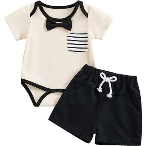 Baby Boy Clothes 0 3 6 9 12 18 Months Romper Shorts Set