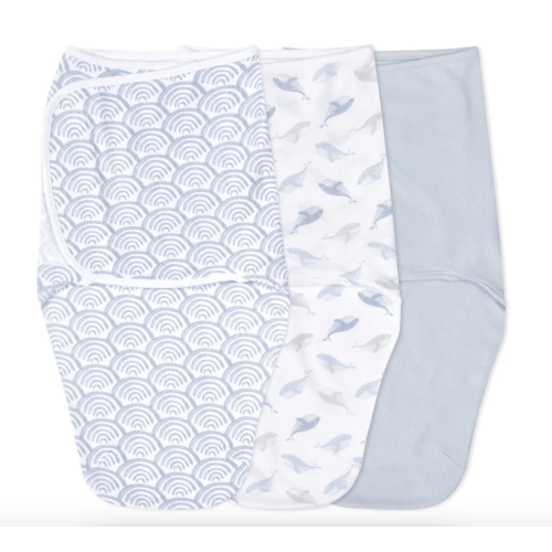 At Sea Easy Swaddle With No Zipper 0-3M | aden + anais