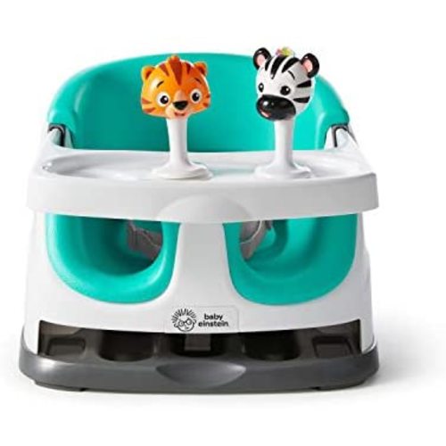 Baby Einstein Dine & Discover Multi-Use Booster Feeding & Floor Activity Seat with Self-Storing Tray