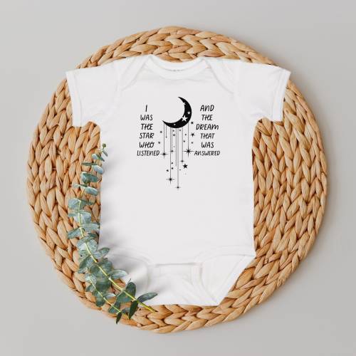 To The Stars Who Listen Bodysuit, ACOTAR Blanket, Sarah J Maas Merch, Bookish For Baby, TOG Baby, CC Baby, Rainbow Baby, Velaris Baby
