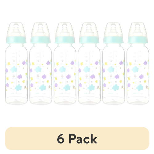 (6 pack) Parent's Choice Standard Neck Bottle, 9 fl oz, Newborn 0+ Months, Neutral, 1 Pack
