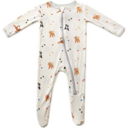Zippered Footie, Dogs - Bamboo Little | Maisonette