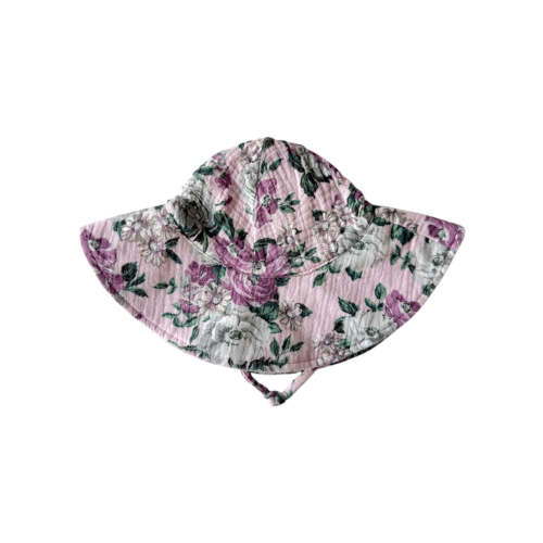 Muslin Wide Brim Sunhat, Blissful Blossoms