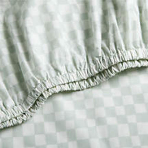 Venice Pale Teal 100% Organic Cotton Baby Crib Fitted Sheet by Leanne Ford