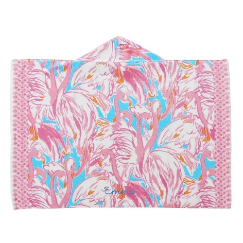 Lilly Pulitzer Pink Colony Baby Beach Hooded Towel | Pottery Barn Kids