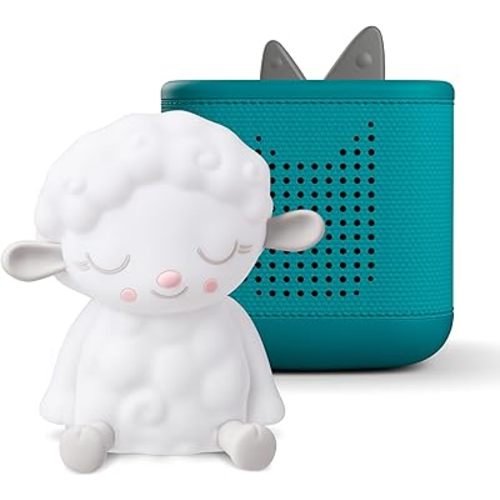 Toniebox 2 Audio Player Bundle for Kids 1+ with Sleepy Sheep Night Light - Tropical Teal