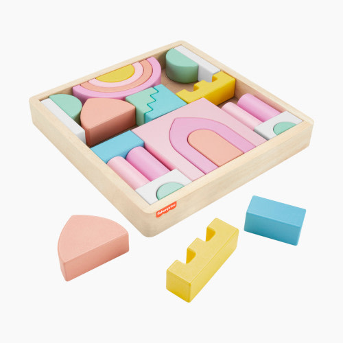 Fisher-Price Wooden Castle Block Set