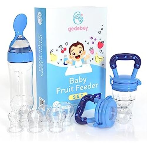 2 Pieces Baby Silicone Feeding Bottle Spoon Baby Food Feeder with Standing  Base for Infant 0-24 Months Dispensing and Feeding