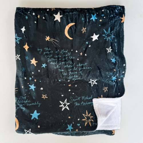 St. Michael Stars Minky Blanket