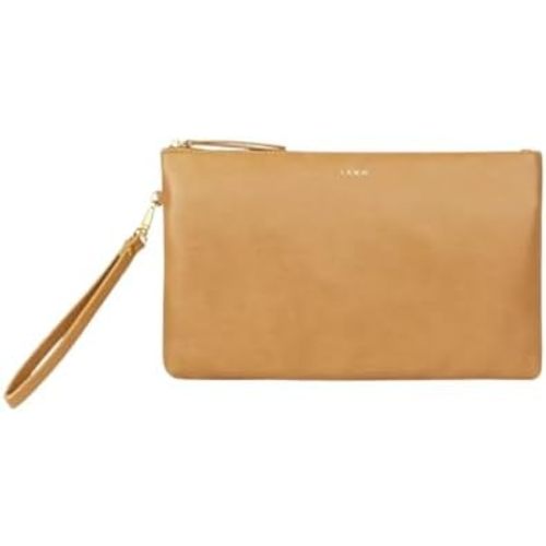 FAWN DESIGN The Changing Clutch, Diaper Clutch with Diaper Changing Mat, Zippered Premium Matte Faux Leather Compact Diaper Bag with Wipeable Changing Pad, 12x7.5 inches