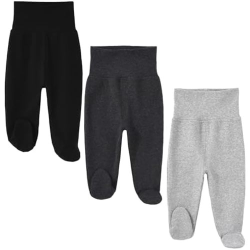 Baby Footed Pants Cotton Newborn Leggings 0-12 Months
