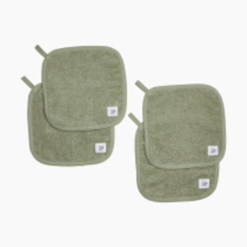 Tiny Kind Organic Washcloths 4-Pack - Desert Sage