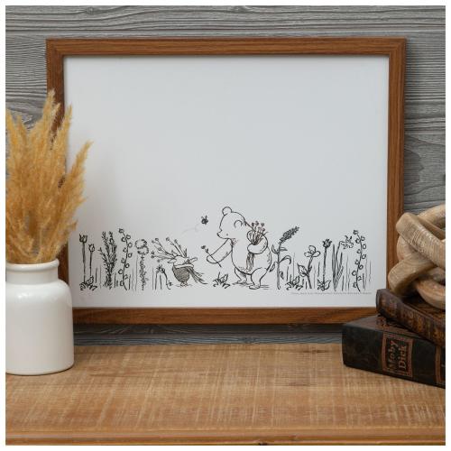 Pooh & Piglet Wildflower Wood Wall Decor