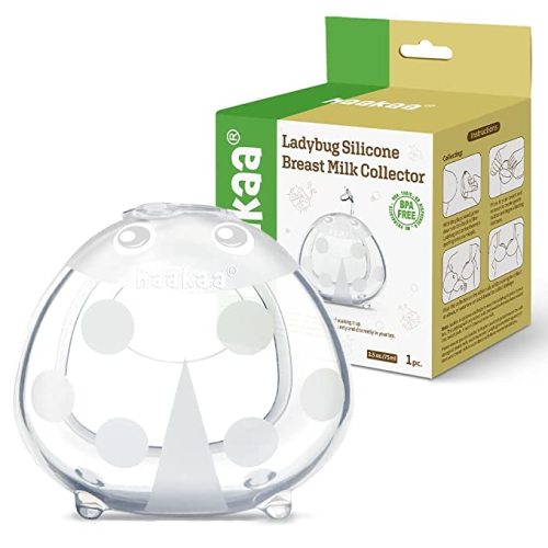 Haakaa Breast Shell with Cleaning Brush Breastmilk Collector for Breastfeeding Silicone Milk Catcher Soft and Reusable 2.5oz/75ml, 1pc - 1 Count (Pack of 1)