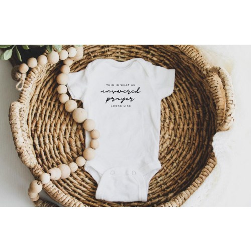 Rainbow Baby Onesie, This Is What An Answered Prayer Looks Like, Baby Shower Gift, New Baby Gift, Christian Infant Onesie, After Infertility
