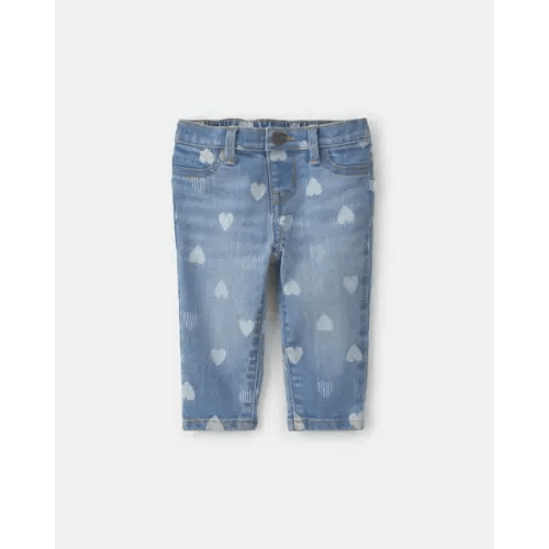 Baby Girl Heart Valentine's Day Jeans - Light Wash - OshKosh B'gosh | Carter's
