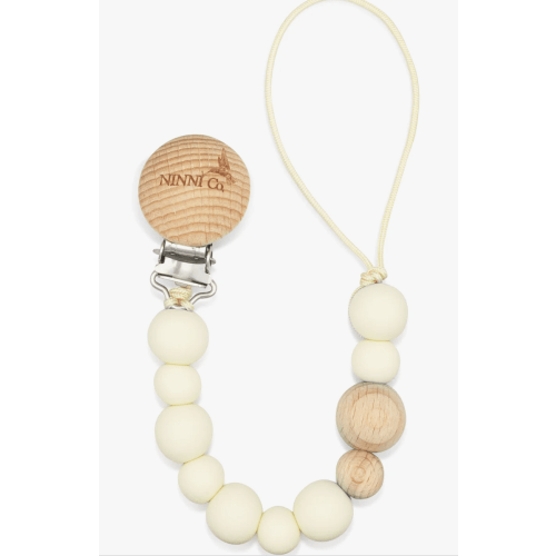Ninni Co. Marshmallow Cream Pacifier Clip
