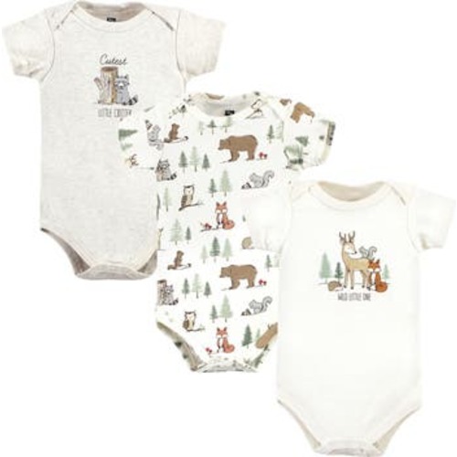 Soft Cotton Bodysuit Triple Pack, 3-6M