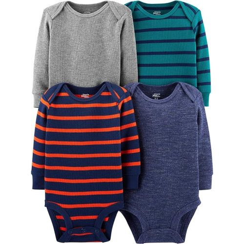Simple Joys by Carter's Baby 4-Pack Long-Sleeve Thermal Bodysuit