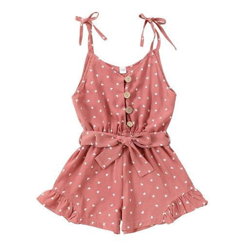 Toddler Girl Clothes Baby Strap Sleeveless One Piece Halter Romper Casual Summer Jumpsuit
