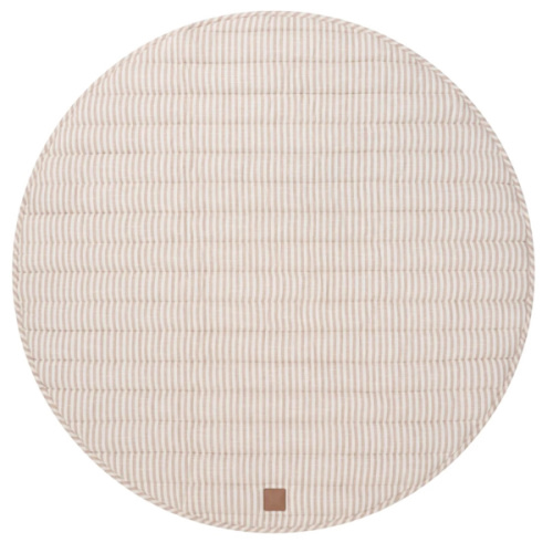 Natural Stripe Linen Baby Play Mat