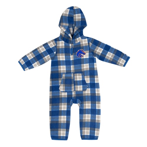 Boise State Infant Romper Plaid Polar Fleece | Bronco Shop - The Official Boise State Bookstore