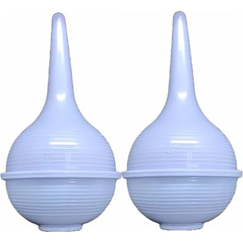 Comfort Soft Sterile Ear Bulb Rubber Hand Squeeze Baby Bulb Suction Sucker - 2 oz - Nasal - Ulcer (2 Pack)