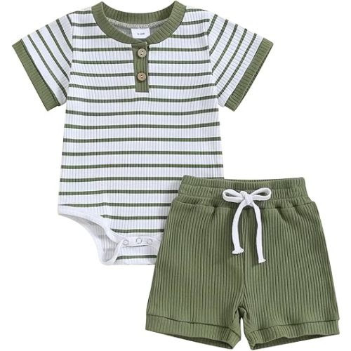 Romper Shorts Set Infant Summer Outfits