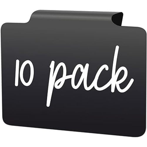 Basket Labels Clip On for Pantry Organization and Storage Baskets Bin Labels - Small Chalk Labels for Baskets - Black Bin Clip Labels for Baskets - Chalkboard Basket Tags Dry Erase Bin Labels Clip On