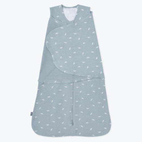 Blue Bird Print Cotton Swaddle Newborn | HALO
