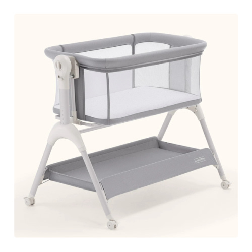 HARPPA Cuddly Sway | 3-in-1 Rocking Baby Bassinet & Bedside Sleeper with Anti-Reflux Mattress for Newborns | Attaches to Bed, Adjustable Height, Tool-Free Setup, Portable Wheels, CPSC Certified, Gentle Rocking Motion | Ideal for Infants, Safe Co-Sleeping
