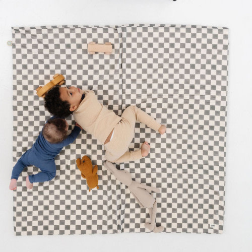 Toki Kids Mega Organic Cotton Play Mat - Checker Pepper