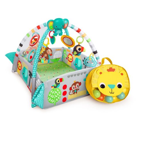 Bright Starts 5-in-1 Your Way Ball Play Activity Gym & Ball Pit - Green, Ages Newborn +