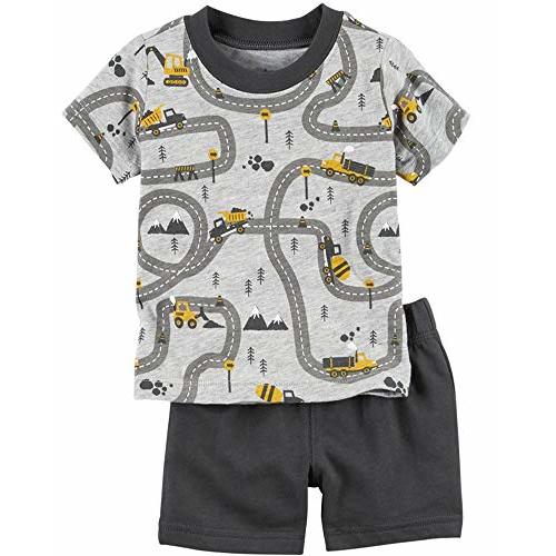 Bumeex Toddler Boys Cotton Clothing Sets Short Sleeve Tee and Shorts
