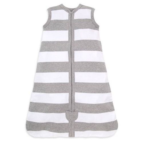 Burt's Bees Baby® Beekeeper Wearable Blanket Organic Cotton - Rugby Stripes Gray S
