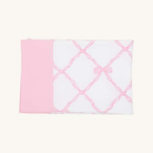 Fresh Faced Pillowcase - Belle Meade Bow with Pier Party Pink