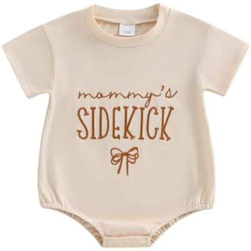 Newborn Baby Girl Romper Summer Clothes Bow Letter Embroidery Short Sleeve Bubble Romper Bodysuit T Shirt