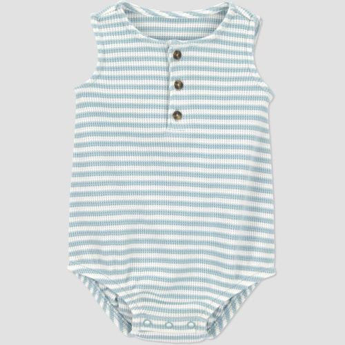 Carter's Just One You® Baby Boys' Striped Bubble Romper - Blue 3M