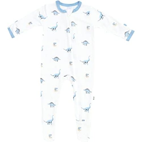 KYTE BABY Unisex Zipper Closure Footies, Rayon Made From Bamboo, 0-24 Months