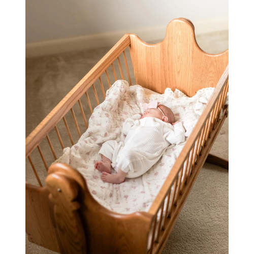 Evie Floral 6 Layer Gauze Blanket