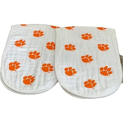 Three Little Anchors Clemson University Burp Cloth 2pk