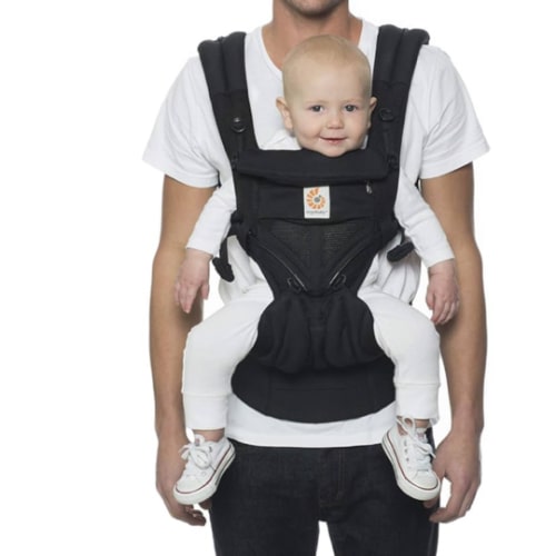 Ergobaby Omni 360 All-Position Baby Carrier for Newborn to Toddler with Lumbar Support & Cool Air Mesh (7-45 Lb), Onyx Black : Amazon.com.au: Baby